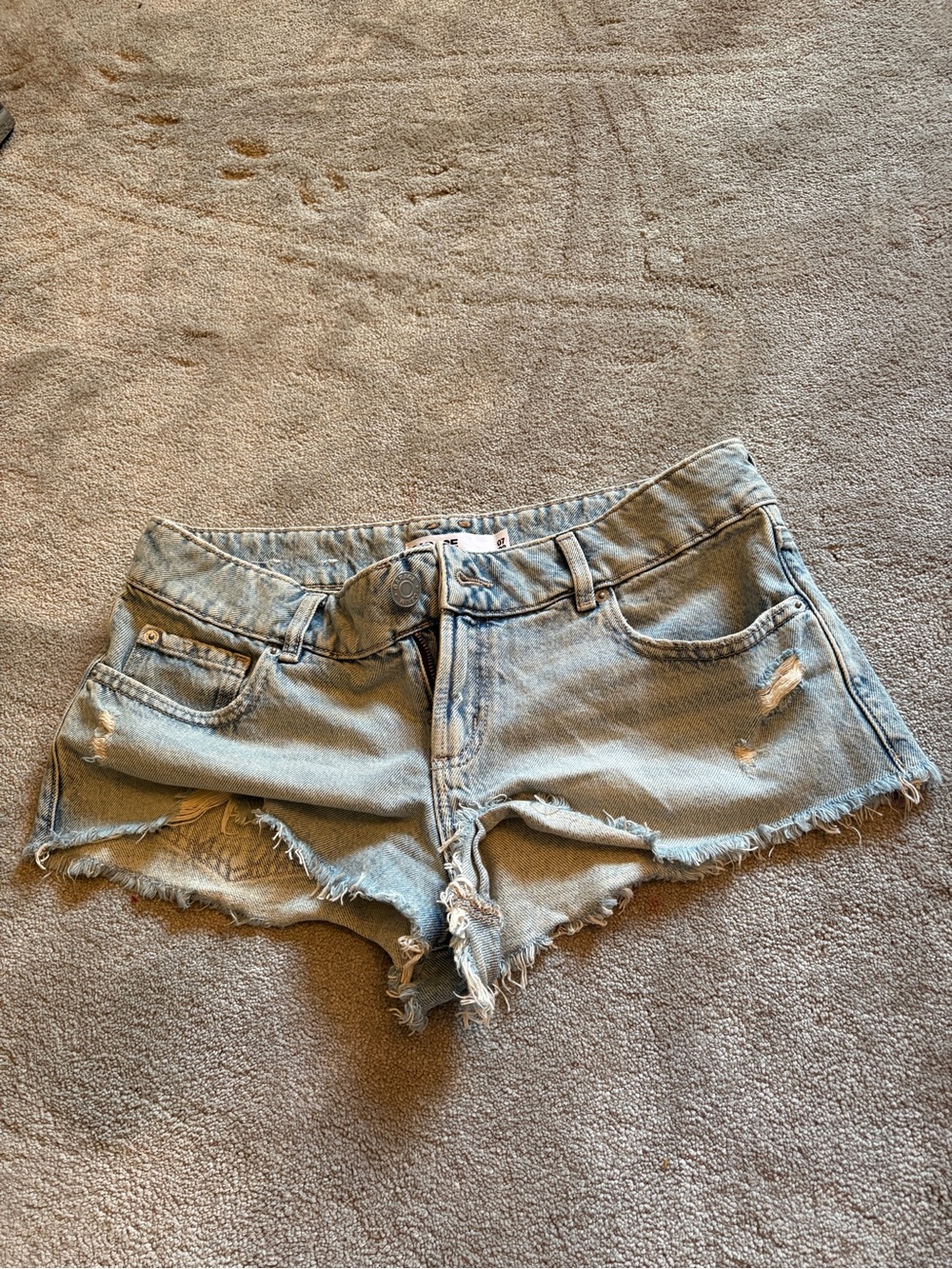Ultra Low Rise Relaxed Shorts